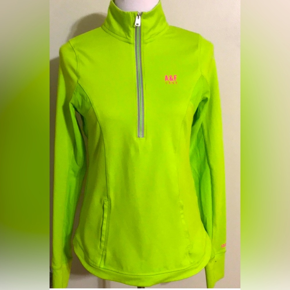 Abercrombie & Fitch Slim sweatshirt vintage half zip pullover Mesh under arm S